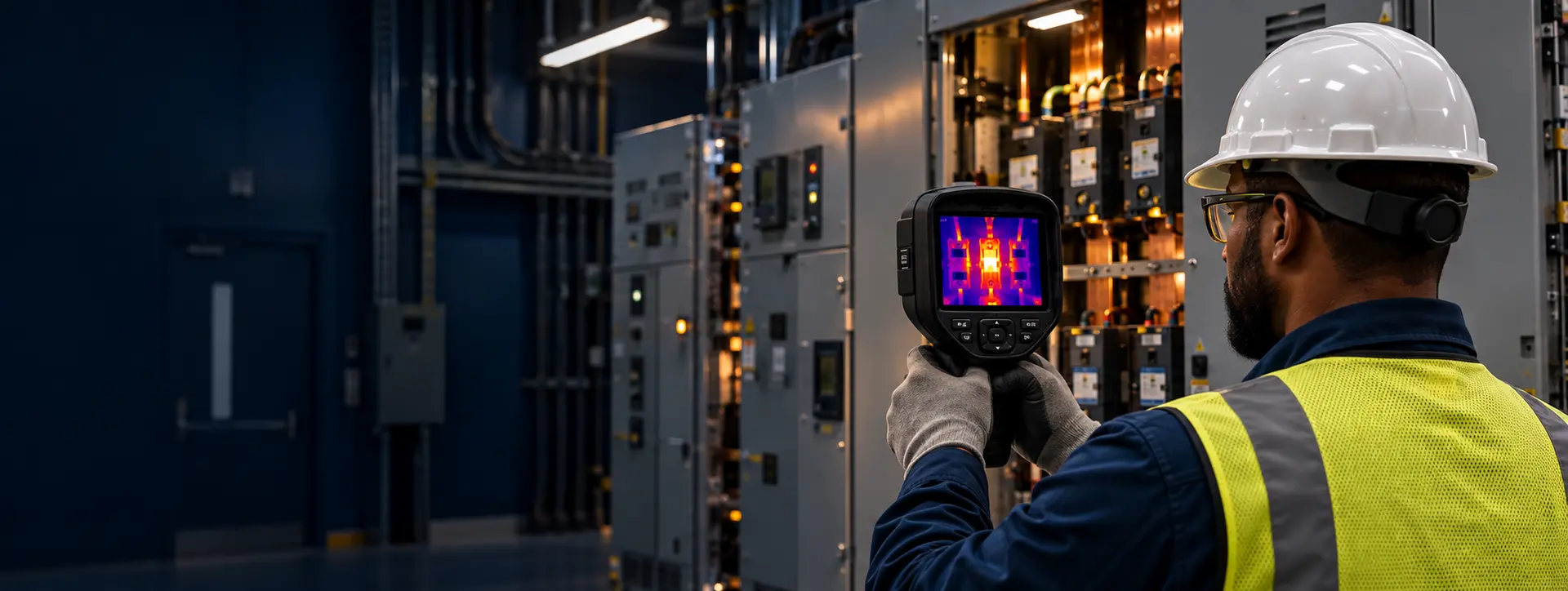 Infrared thermography inspection of industrial electrical equipment